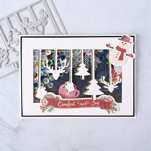 Inloveartshop Merry Christmas Frame Cutting Dies