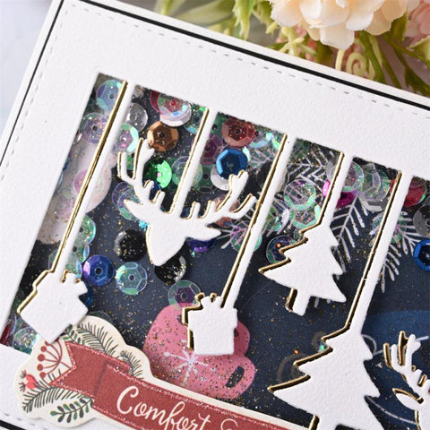 Inloveartshop Merry Christmas Frame Cutting Dies