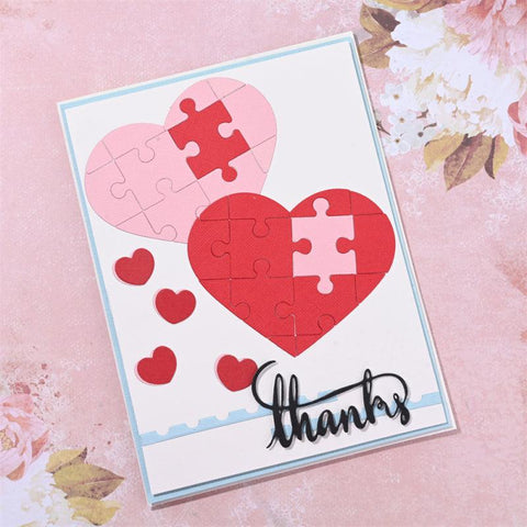 Inloveartshop Heart Shape Puzzle Cutting Dies
