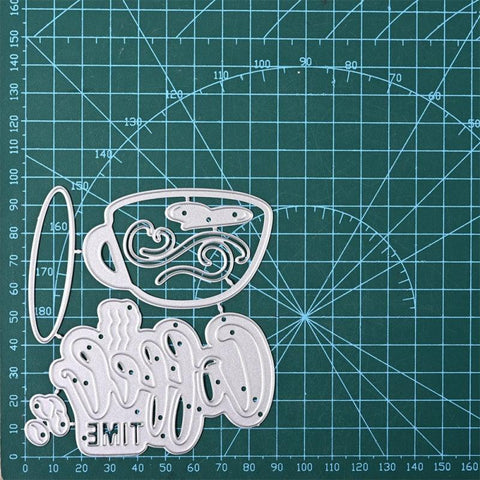 "Coffee" Word Dies and Coffee Cup Decor Dies