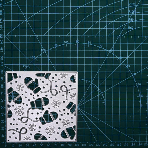 Inloveartshop Winter Gloves Background Board Cutting Dies