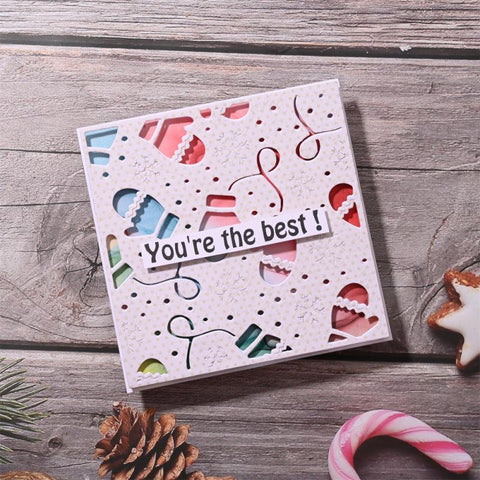 Inloveartshop Winter Gloves Background Board Cutting Dies
