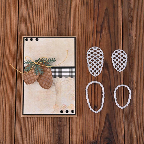 Inloveart Pine Cones Metal Cutting Dies