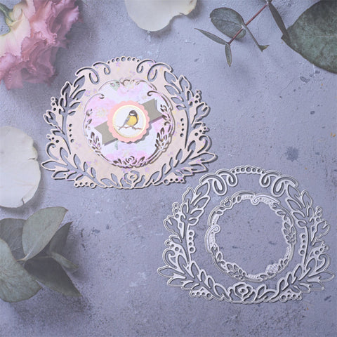 Inloveartshop Exquisite Leaves and Flowers Border and Frame Cutting Dies