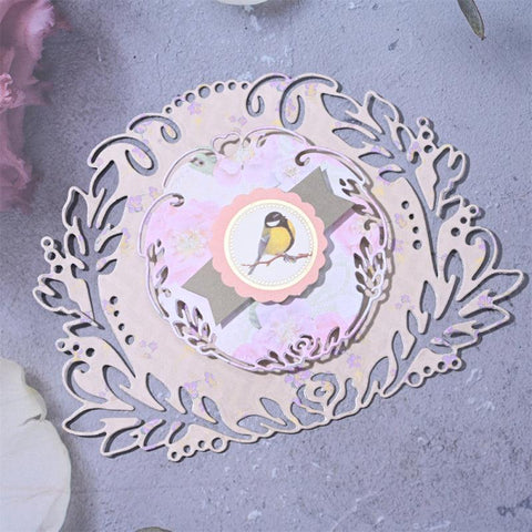 Inloveartshop Exquisite Leaves and Flowers Border and Frame Cutting Dies
