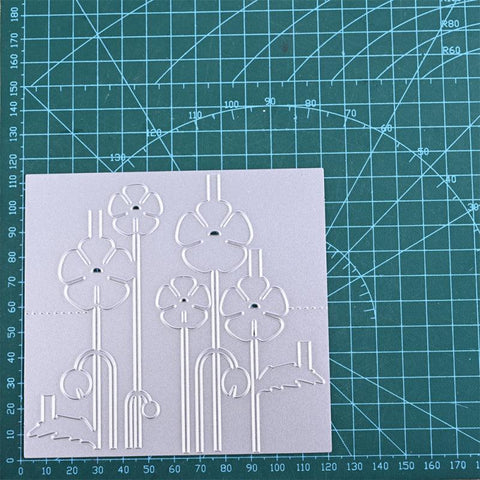Inloveartshop 3D Stretchable Flowers Background Board Cutting Dies
