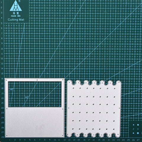Inlovearts Rectangle Frame Background Cutting Dies