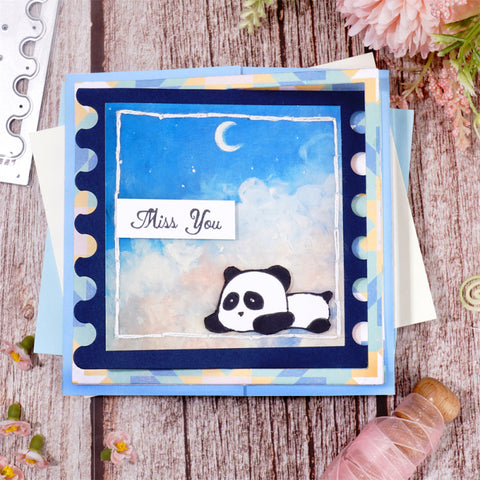 Inlovearts Rectangle Frame Background Cutting Dies