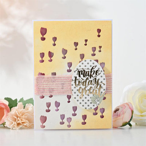 Hollow Flowers Background Board Dies