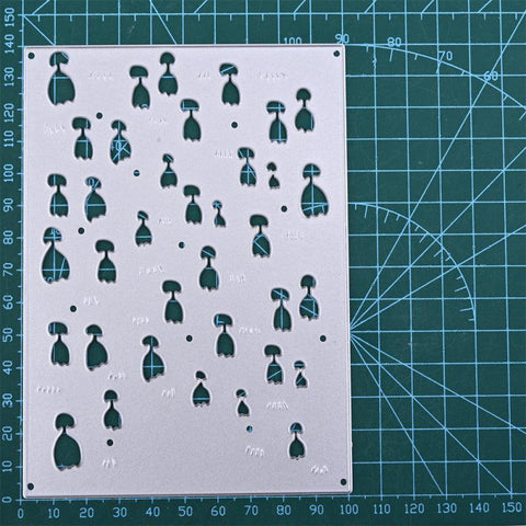 Hollow Flowers Background Board Dies