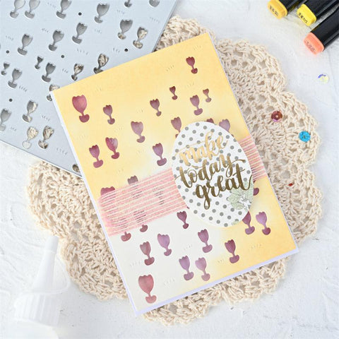 Hollow Flowers Background Board Dies