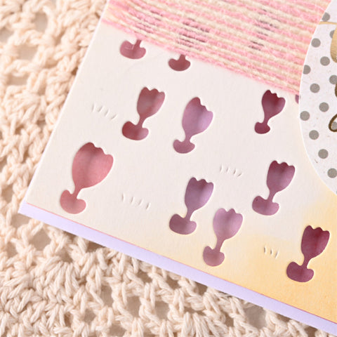Hollow Flowers Background Board Dies