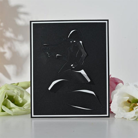 Woman In Dress Metal Cutting Dies