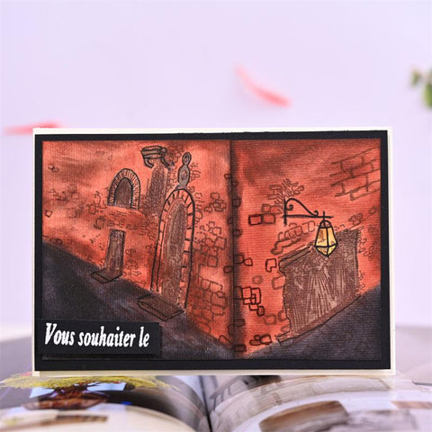 Inloveartshop Blooming Flowers & Vintage City View Stamps