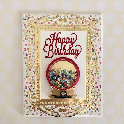 Inloveartshop Snowflake Crystal Ball Frame Cutting Dies
