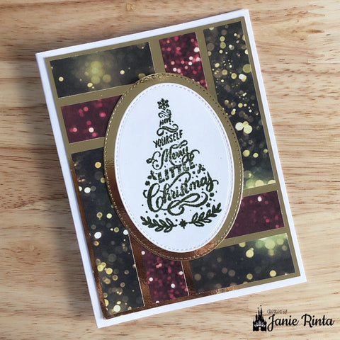 Inlovearts Christmas Wish Word Decors Clear Stamps