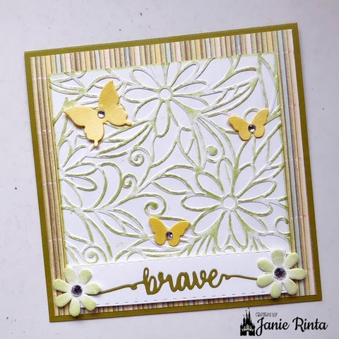 Inlovearts Word with Wavy Line Cutting Dies