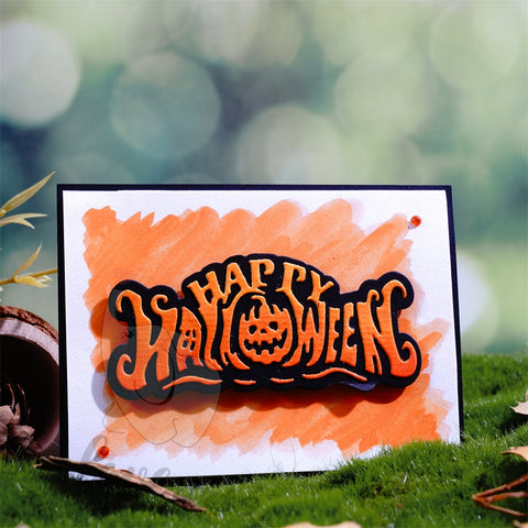 Inlovearts Horrible Happy Halloween Word Cutting Dies