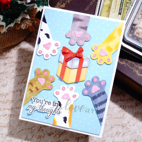 Inlovearts Puppy Paws & Gift Box Cutting Dies