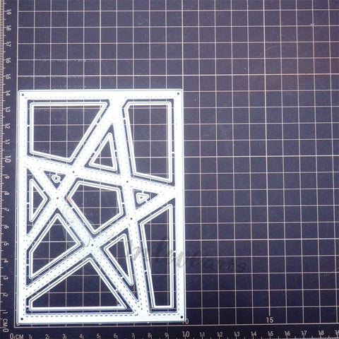 Inlovearts Hollow Pentagram Background Board Cutting Dies