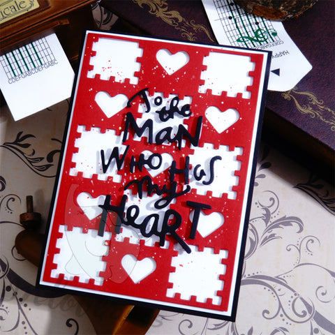 Inlovearts "To the Man WHO Has my Heart" Word Cutting Dies