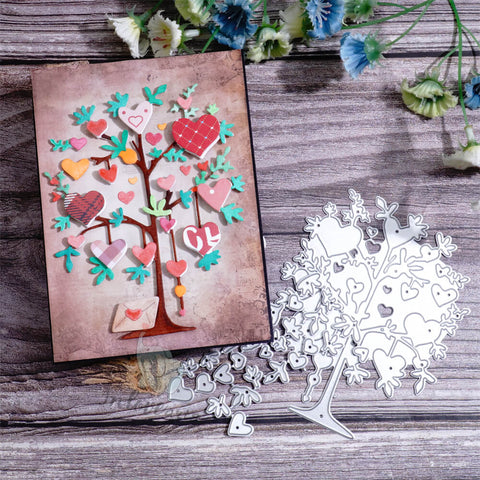 Inlovearts Sweet Heart Tree Cutting Dies