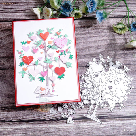 Inlovearts Sweet Heart Tree Cutting Dies