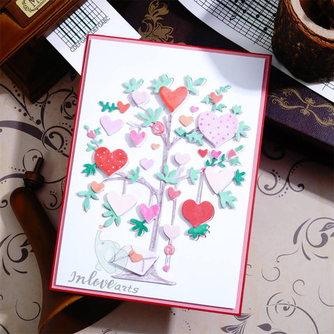 Inlovearts Sweet Heart Tree Cutting Dies