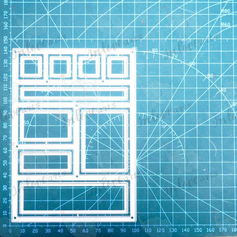 Inlovearts Rectangle Grid Cutting Dies