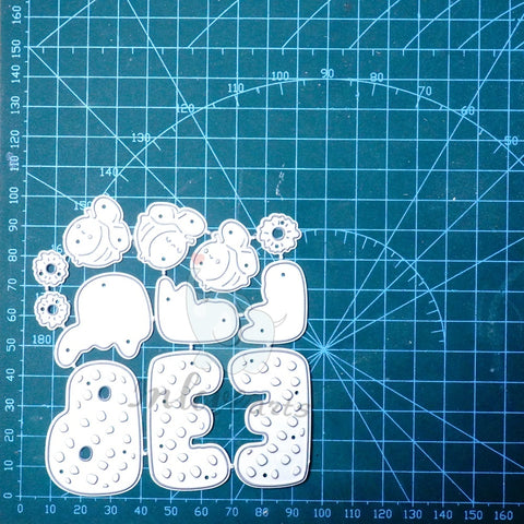 Inlovearts Bee Honey and 'BEE' Word Cutting Dies