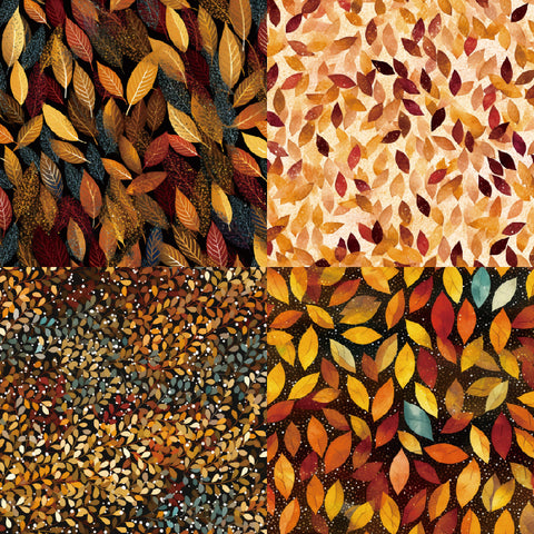 24PCS 6" Autumn Leaves Scrapbook & Cardstock Paper