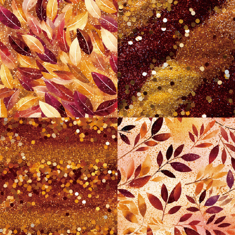 24PCS 6" Autumn Leaves Scrapbook & Cardstock Paper