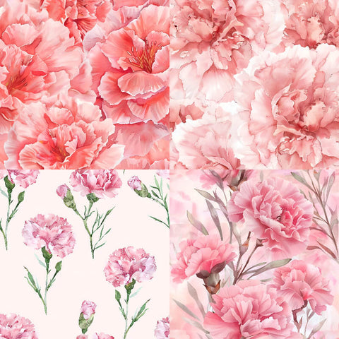 24PCS 6" Carnation Scrapbook & Cardstock Paper