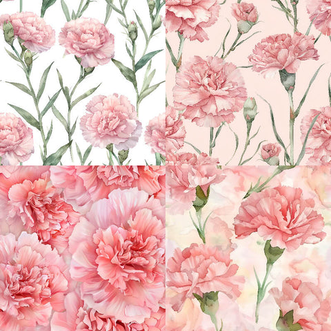 24PCS 6" Carnation Scrapbook & Cardstock Paper