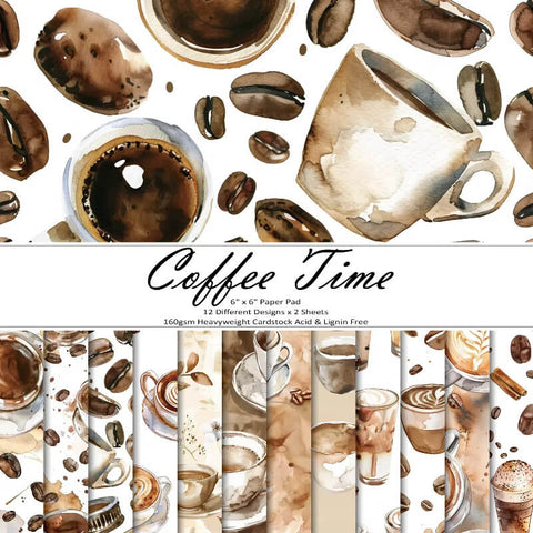 24PCS 6" Drink Coffee Scrapbook & Cardstock Paper