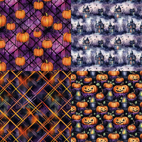 24PCS 6" Halloween Ghost Scrapbook & Cardstock Paper