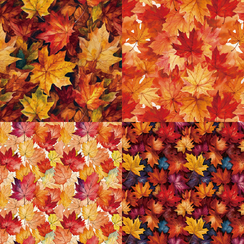 24PCS 6" Maple Leaves Scrapbook & Cardstock Paper