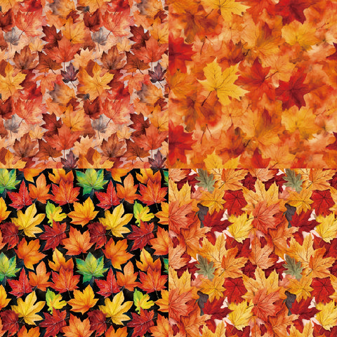 24PCS 6" Maple Leaves Scrapbook & Cardstock Paper