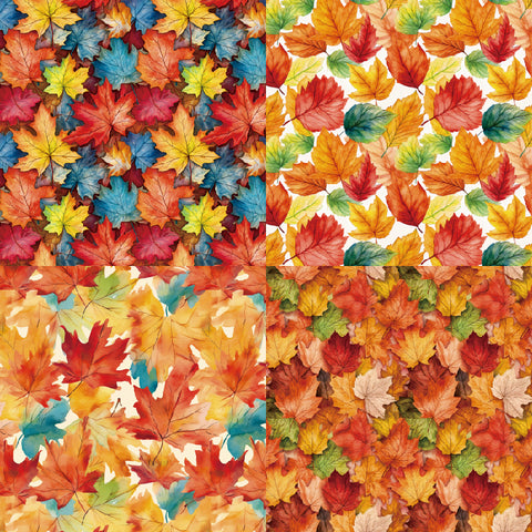 24PCS 6" Maple Leaves Scrapbook & Cardstock Paper