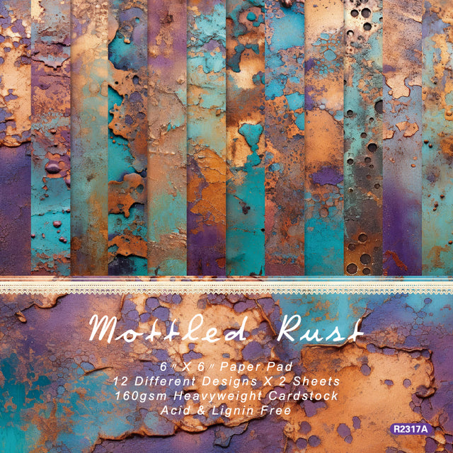 Home / Collections / 24PCS 6" Mottled Rust Scrapbook & Cardstock Paper