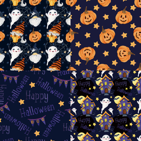 24PCS 6" Spooky Halloween Scrapbook & Cardstock Paper