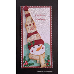 Inlovearts Snowman with Hat Cutting Dies
