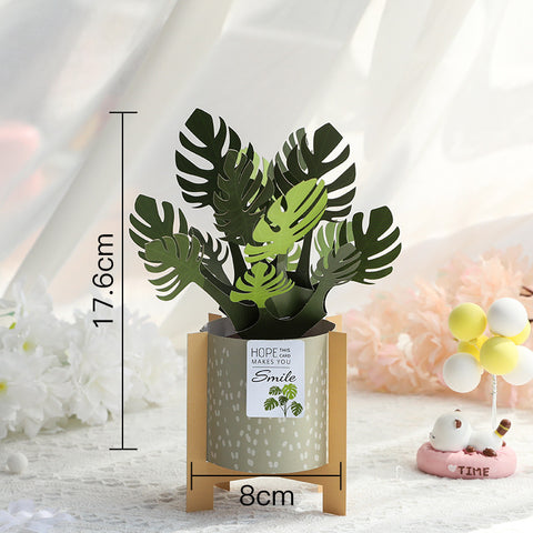 3D Pop Up Potting Plant Greeting Card