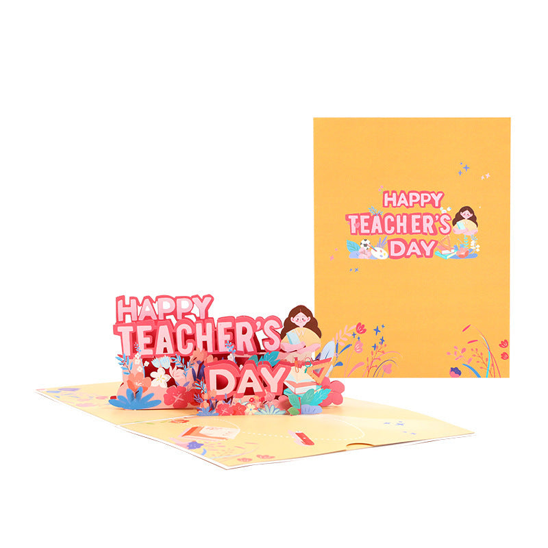 3D Pop Up Teacher's Day Greeting Card