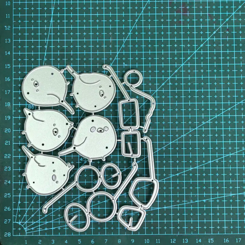 Inlovearts Birds Wearing Glasses Cutting Dies