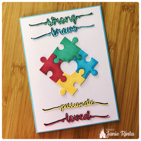 Inlovearts Puzzle with Hollow Heart Cutting Dies