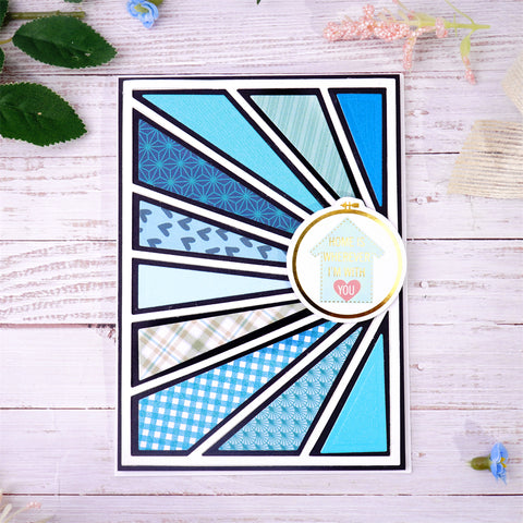 Inlovearts Divergent Lines Background Board Cutting Dies