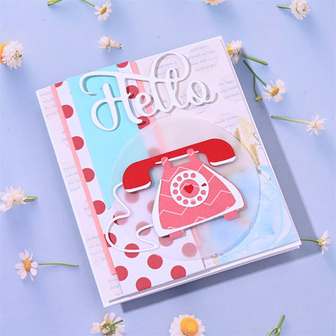 Inlovearts Retro Phone Cutting Dies