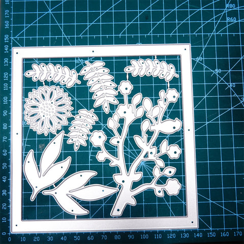 Inlovearts Leaves Set and Frame Metal Cutting Dies