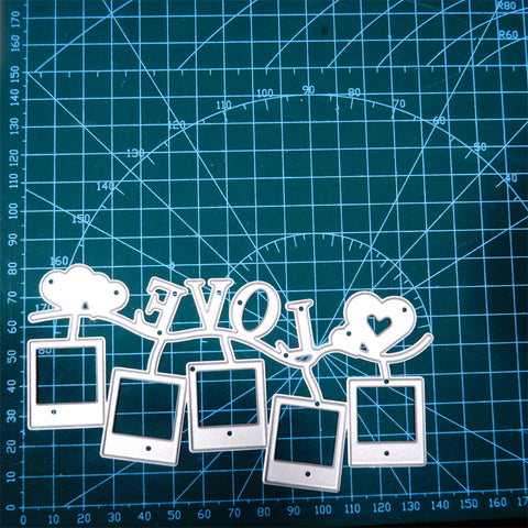 Inlovearts Creative "LOVE" Photo Wall Metal Cutting Dies